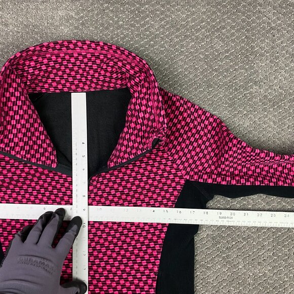 Lululemon Radiant Jacket Women's Size 6 Pink Black Full Zip Check Checkered - Picture 9 of 11